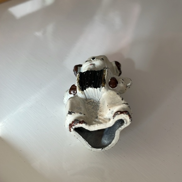 Antique Cast Metal Miniature Dog Playing the Accordion Figurine Toy - Picture 5 of 13